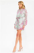 Women's Long Sleeve Floral Romper